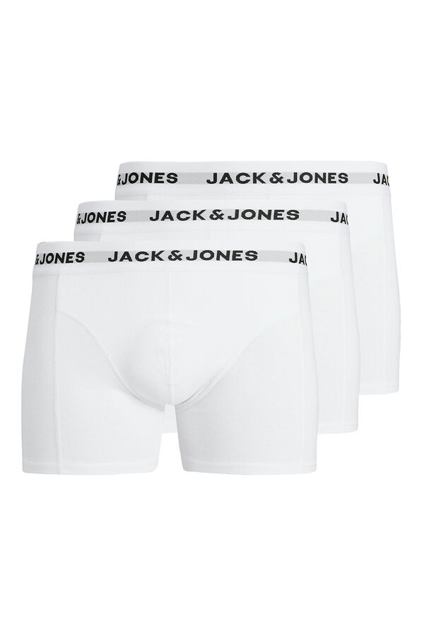 Jack & Jones Pacote x3 boxers branco