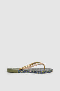 Pepe Jeans Chinelos de brilho com estampado