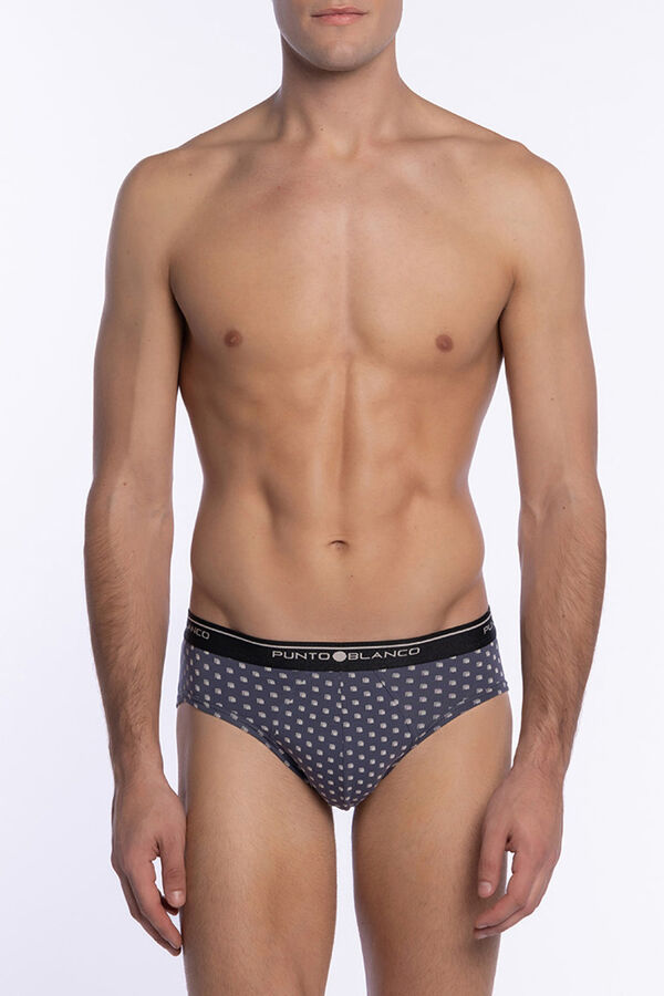 Punto Blanco Cuecas triplas Slip Basix estampado
