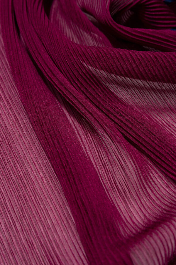 Vilanova Bandana Plisada Bicolor burdeos