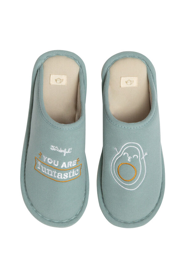 Mr. Wonderful Zapatillas casa Avocado You are funtastic estampado