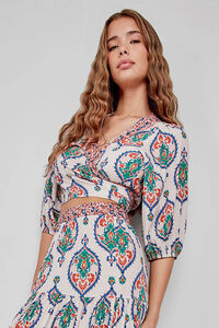 Gisela Top corto estampado