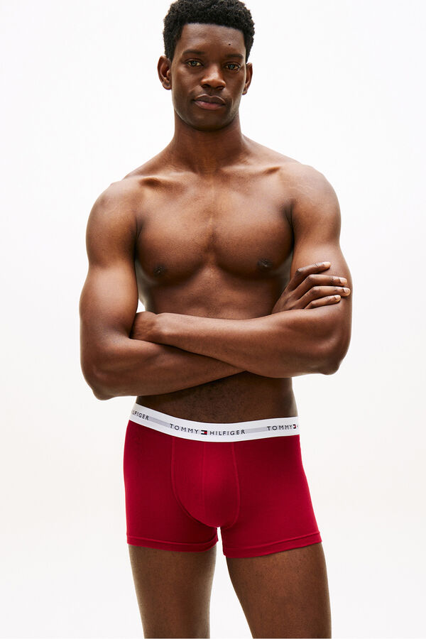 Tommy Hilfiger Pack 3 boxers em algod&atilde;o preto