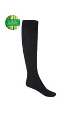 Womensecret Meias altas caneladas preto