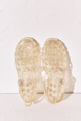 Women'secret Sand&aacute;lias jelly douradas bege