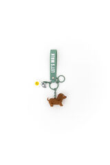 Mr. Wonderful Llavero con colgante Perro salchicha - Let&rsquo;s walk estampado