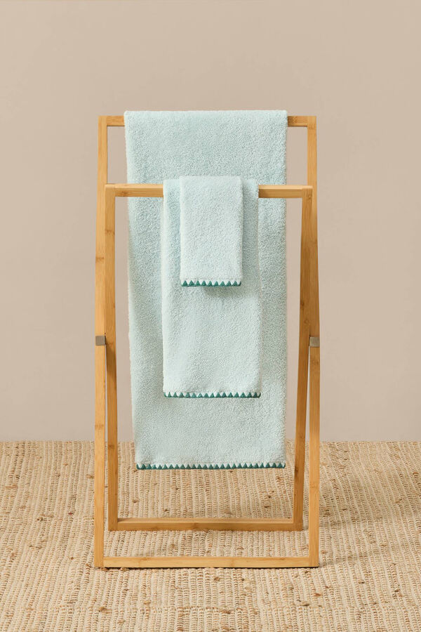 Womensecret Decorative stitching bath sheet bleu