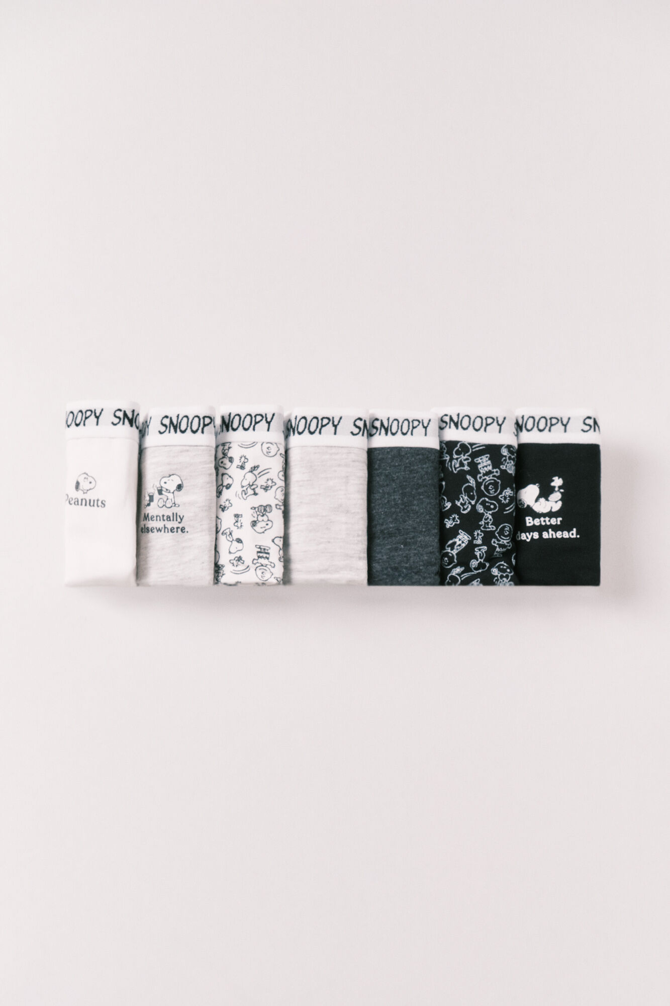 Women'secret Pack 7 cuequinhas brasileiras em algod&atilde;o estampado Snoopy