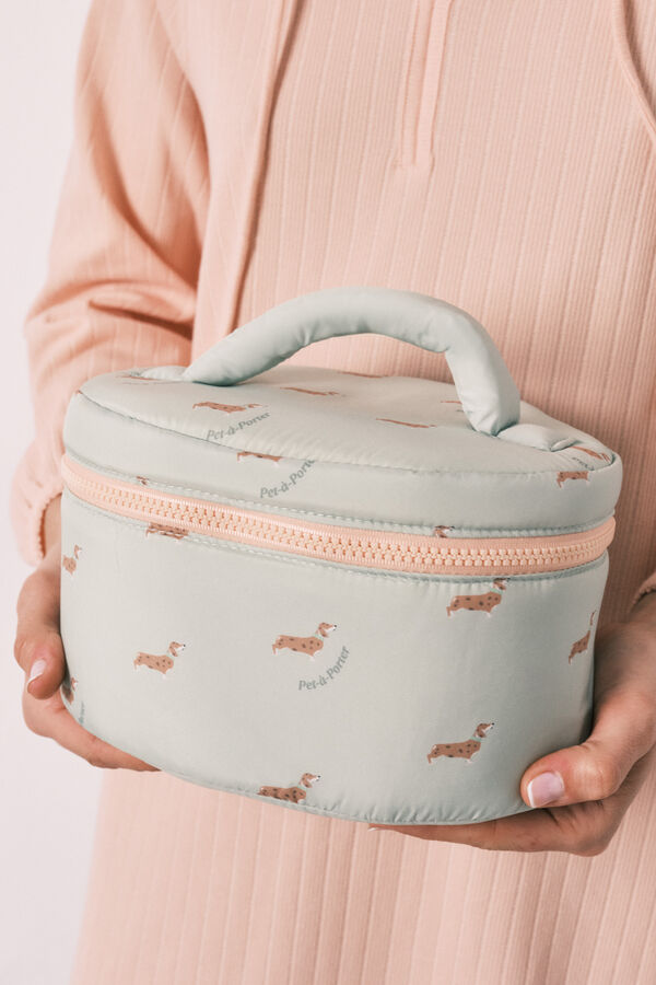 Women'secret N&eacute;cessaire m&eacute;dio estampado de c&atilde;ezinhos verde verde