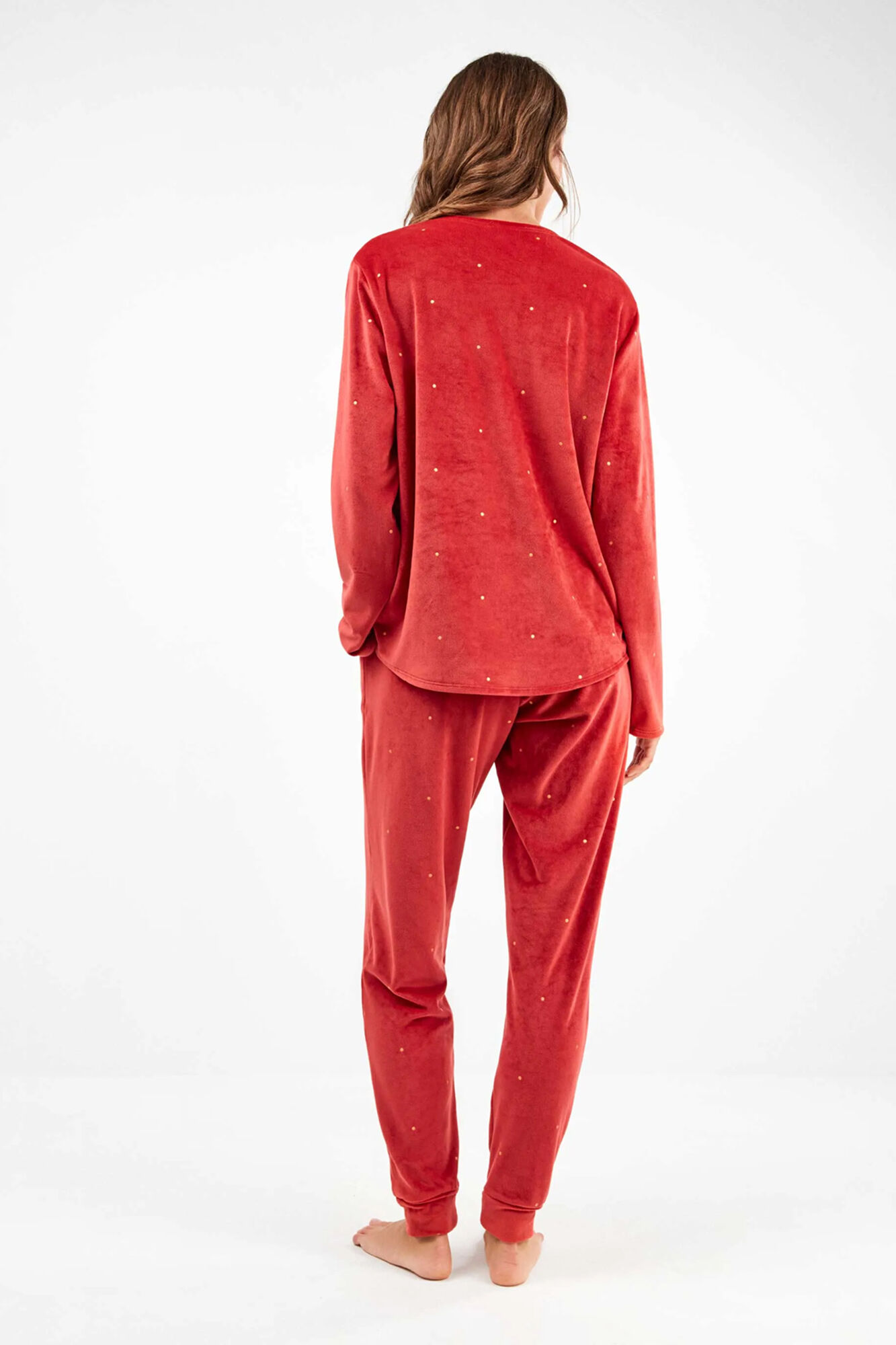 Gisela Conjunto pijama tejido polar el&aacute;stico