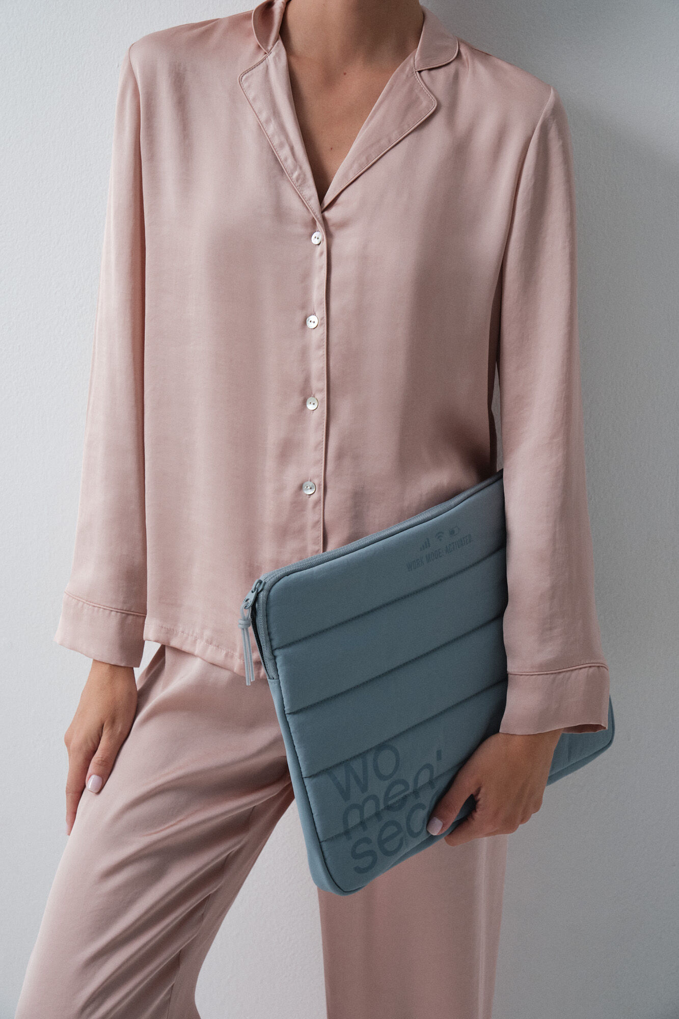 Women'secret Capa para port&aacute;til acolchoada azul