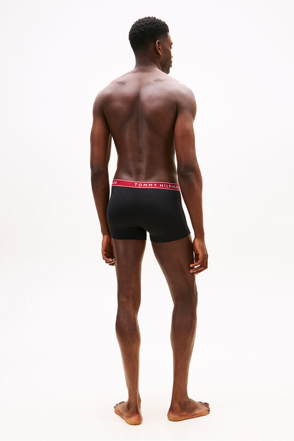 Tommy Hilfiger Pacote com 3 Boxers de Algod&atilde;o preto