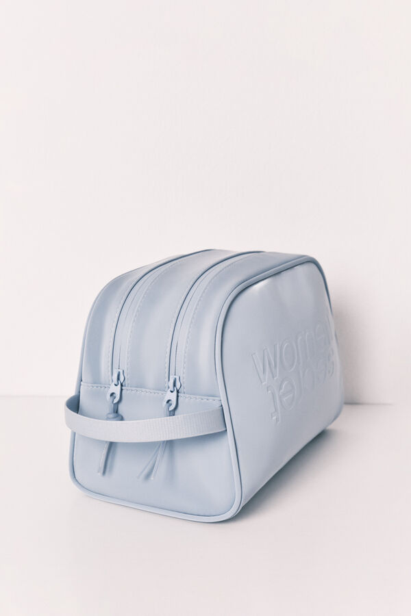 Women'secret N&eacute;cessaire m&eacute;dio com duplo fecho-&eacute;clair azul azul