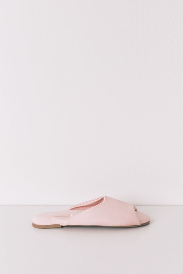 Women'secret Chinelos de quarto cetim rosa rosa
