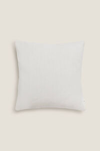 Womensecret Linen-effect cotton cushion cover brown
