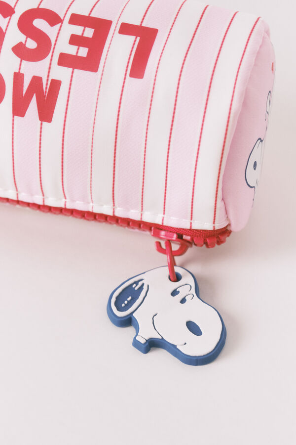 Women'secret N&eacute;cessaire pequeno acolchoado rosa Snoopy estampado