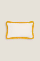 Womensecret Cotton cushion cover with fringing imprimé