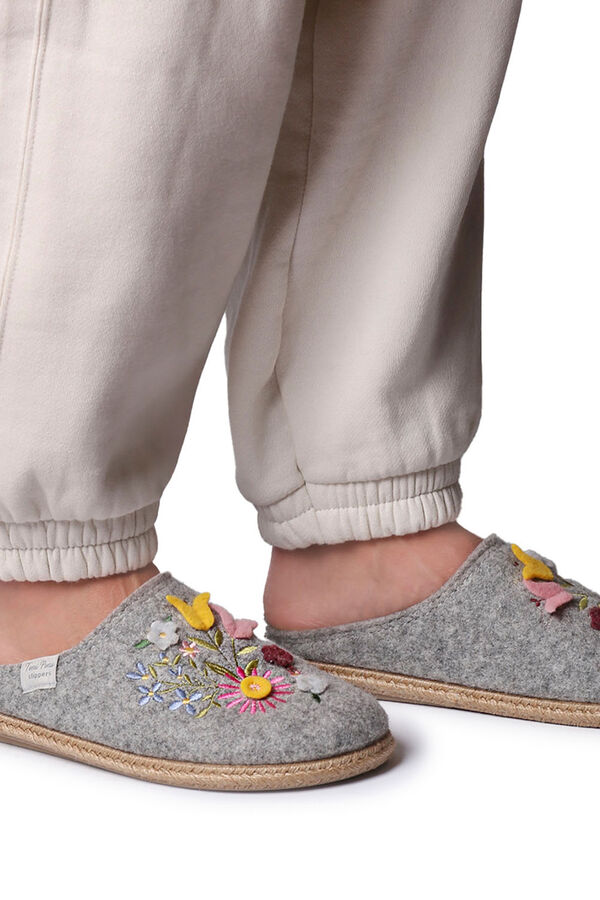 Toni Pons Women's Felt Slippers grey