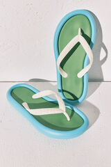 Women'secret Chinelo efeito blocos colorido azul