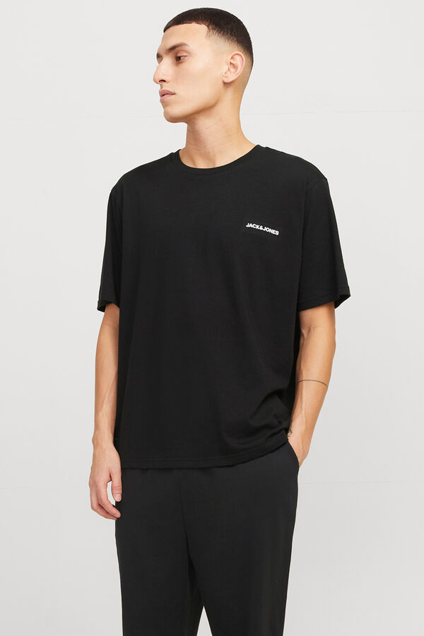 Jack & Jones Pacote de T-shirt e calça preto