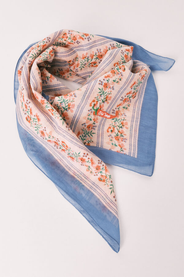 Women'secret Len&ccedil;o estampado de riscas multicolor bege