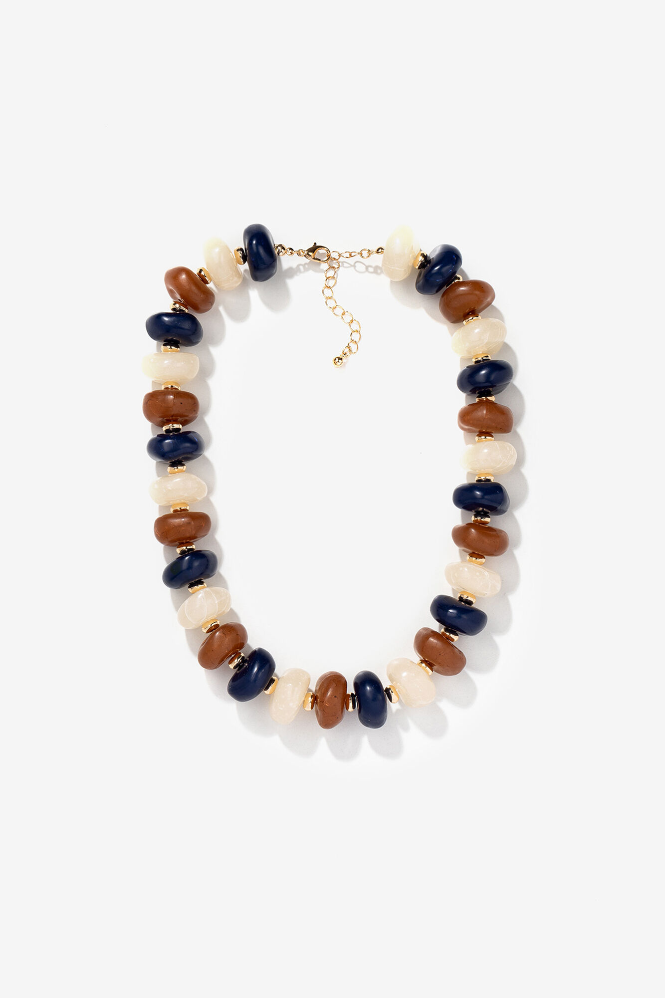 Vilanova Colar maxi ouro contas cores