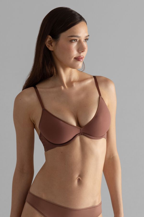 Dorina Deep neckline bra Noa nude