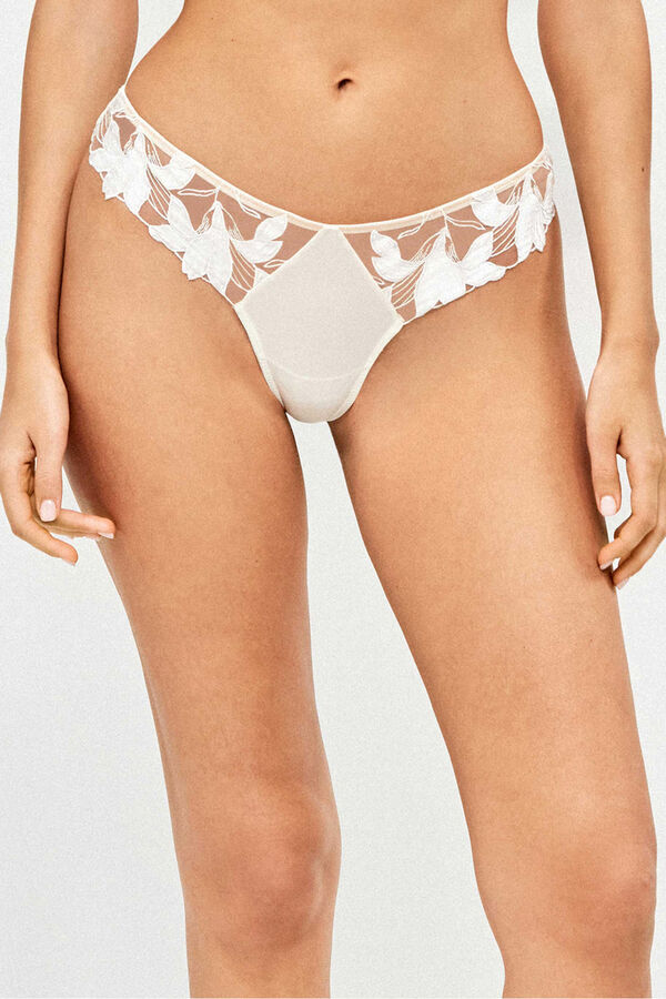 Gisela Cueca tanga noiva COLLECTION bege