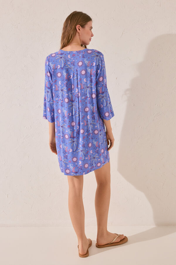 Women'secret Camisola estampado azul estampado