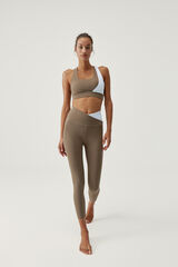 Born Living Yoga Leggings Cleo Fossil/White cru
