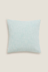 Womensecret Linen-effect cotton cushion cover blue
