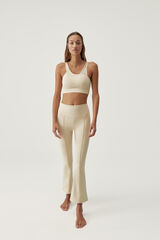 Born Living Yoga Legging Jin Flare Oat Milk  beige