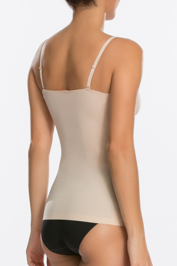 Spanx Camiseta reductora escote natural nude Spanx nude