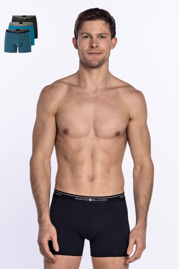Punto Blanco Pack de 3 boxers algod&oacute;n estampado