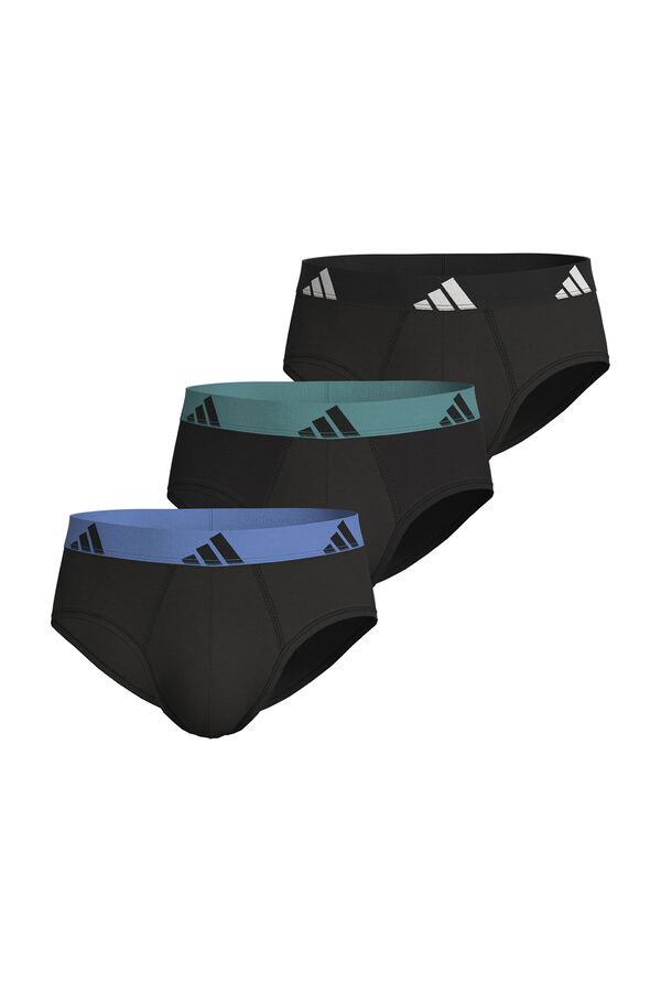 Adidas Pacote com 3 cuecas de algod&atilde;o Active Flex estampado