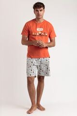 Admas Pijama curto pixel Star Wars vermelho