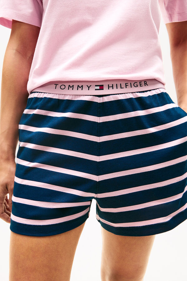Tommy Hilfiger Conjunto de pijama corto rayas estampado