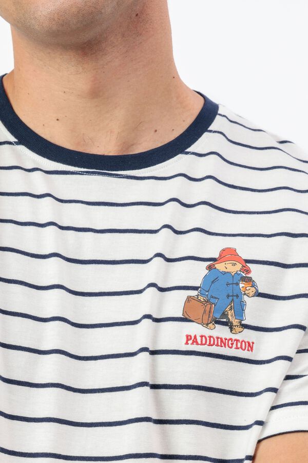 Admas Pijama curto de riscas Paddington azul