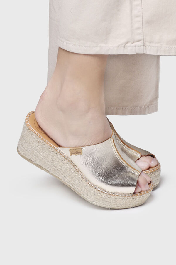 Toni Pons Alpargata tipo zueco de piel - IVONNE printed