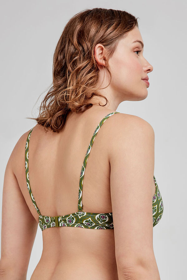Gisela Top biquíni push-up estampado estampado