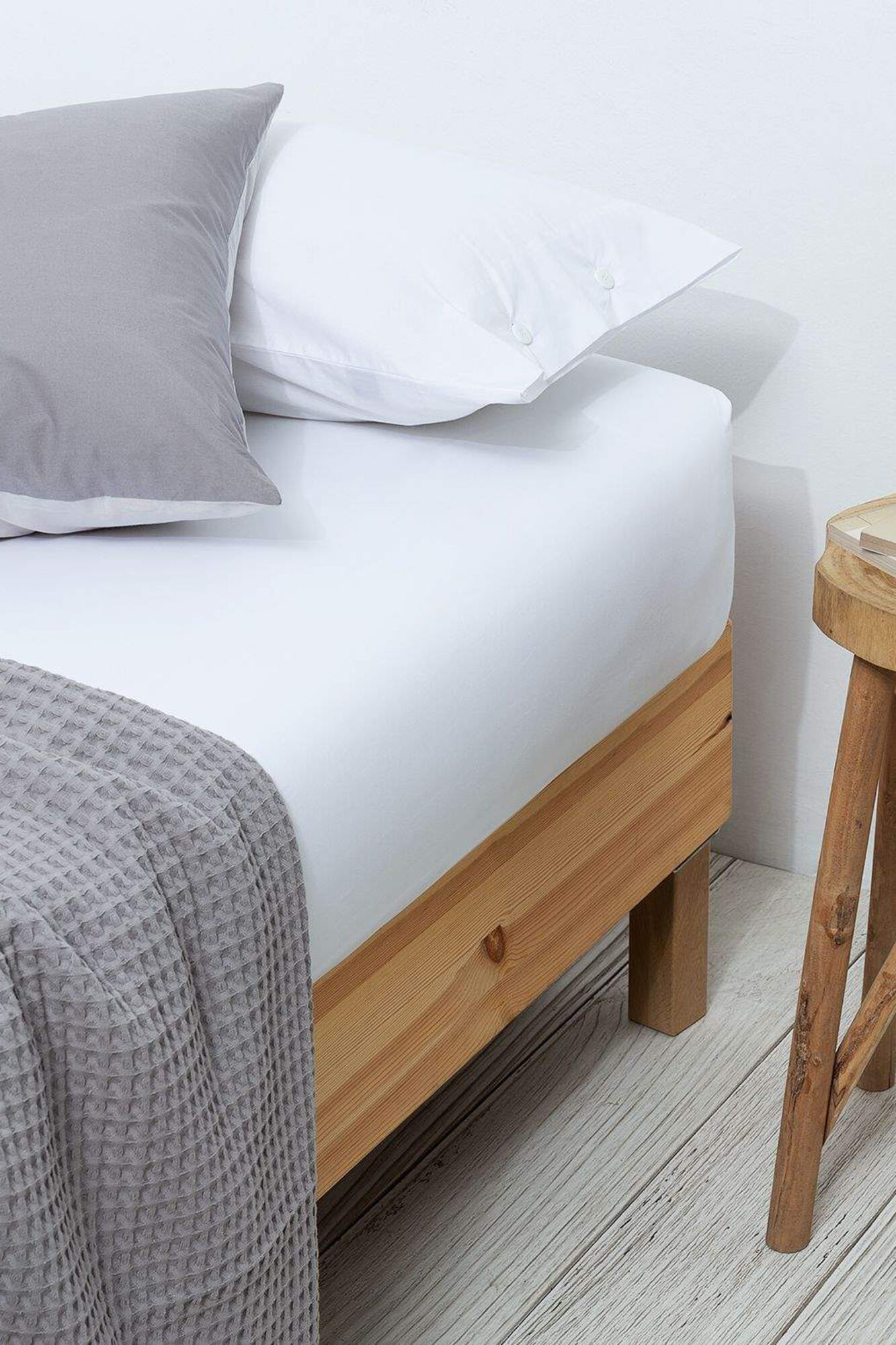 Textura Len&ccedil;ol de baixo algod&atilde;o percal. Cama 80-90 cm.