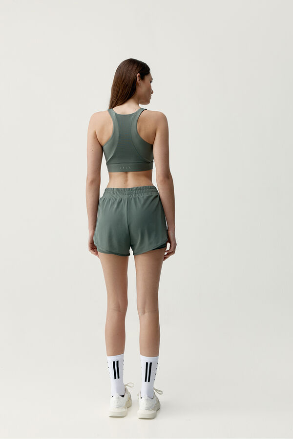 Born Living Yoga Green sports shorts PADMA 2.0 beige