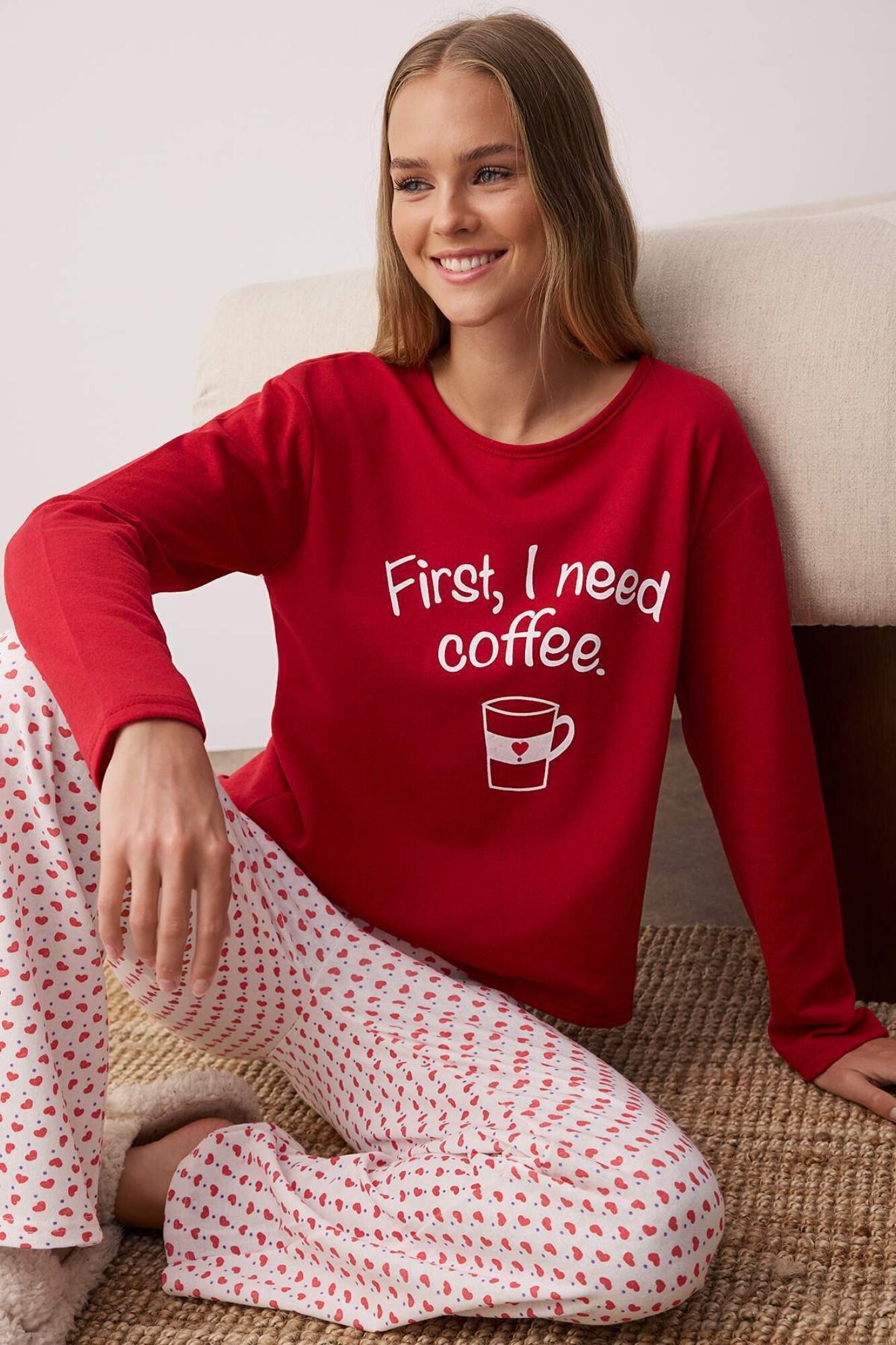 Trendyol Pijama com estampado animal
