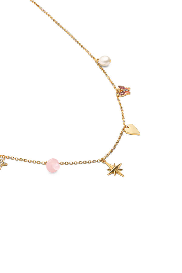 Singularu Multicharms Fairy Tale Gold Plated Necklace printed