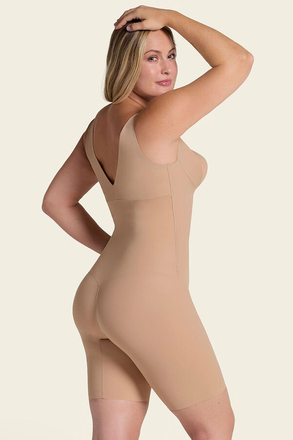 Leonisa Ultralight, strong control, free- bust, chest or breast body brown