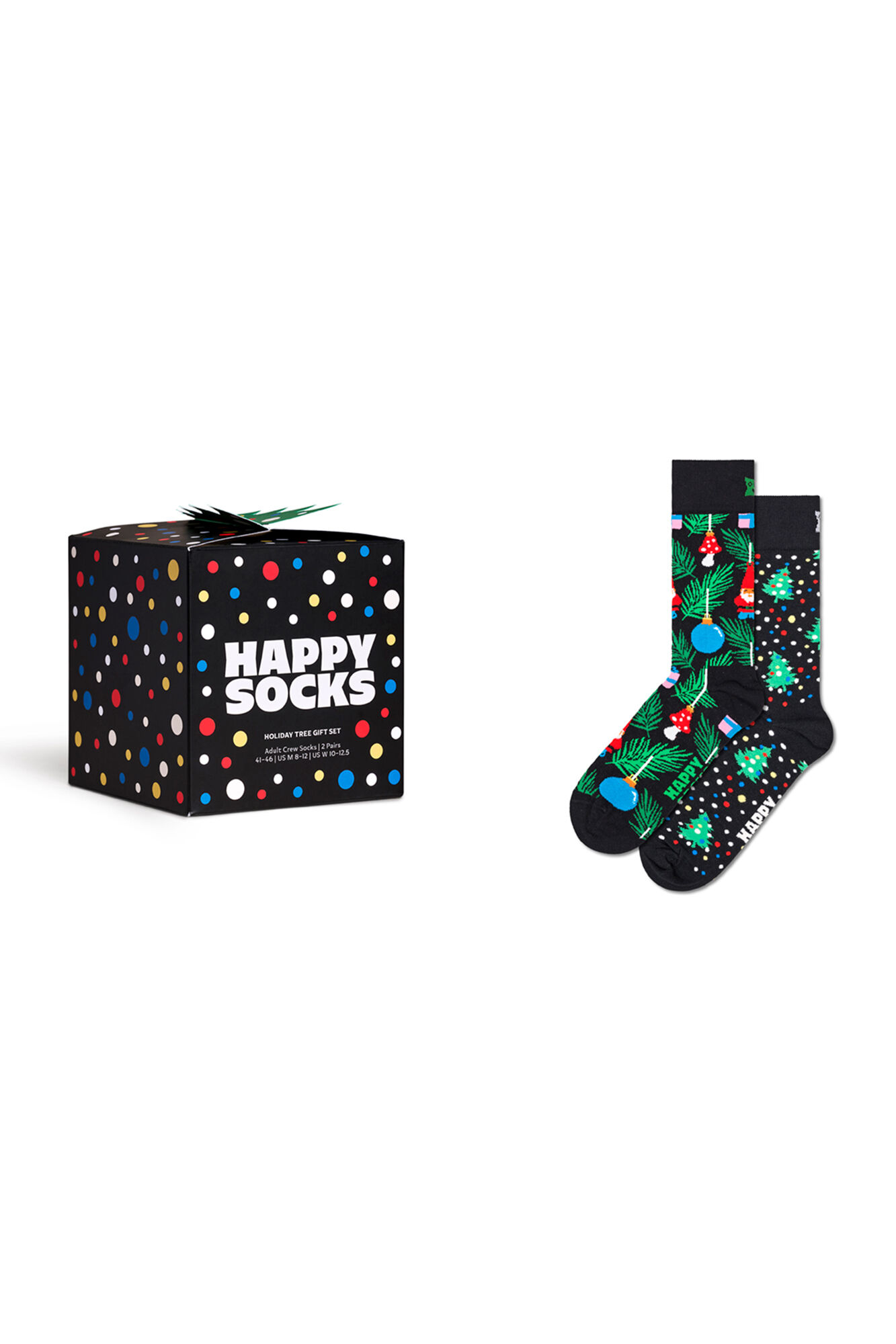 Happy Socks Pacote de 2 meias para &aacute;rvore de Natal