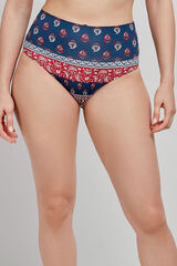 Gisela Cueca de biquíni multiposição estampado