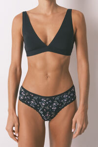 Women'secret Braga brasile&ntilde;a ancha negra estampado flores