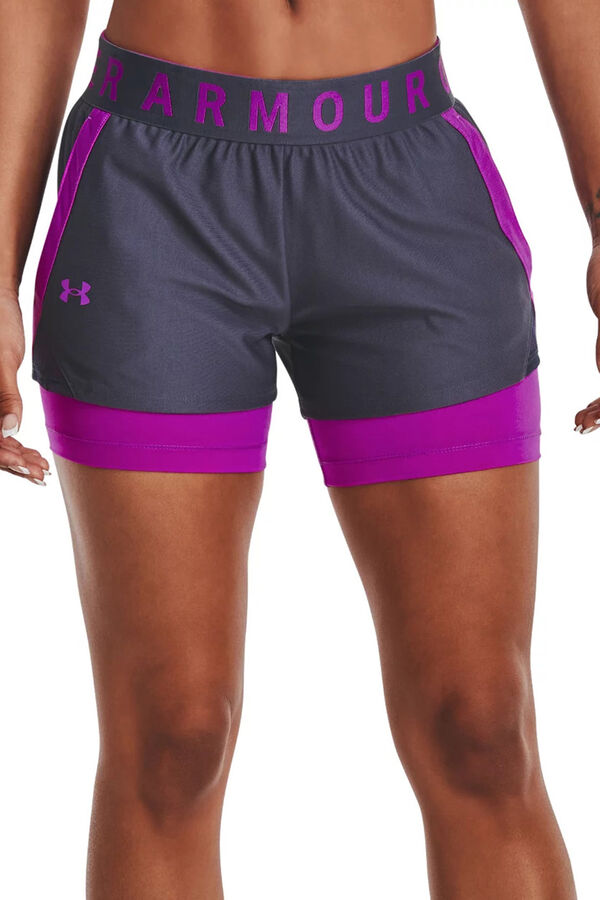 Womensecret Play Up 2-in-1 Shorts gris