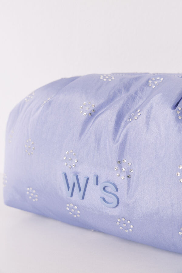 Women'secret Grande nécessaire acolchoada com strass azul  rosa